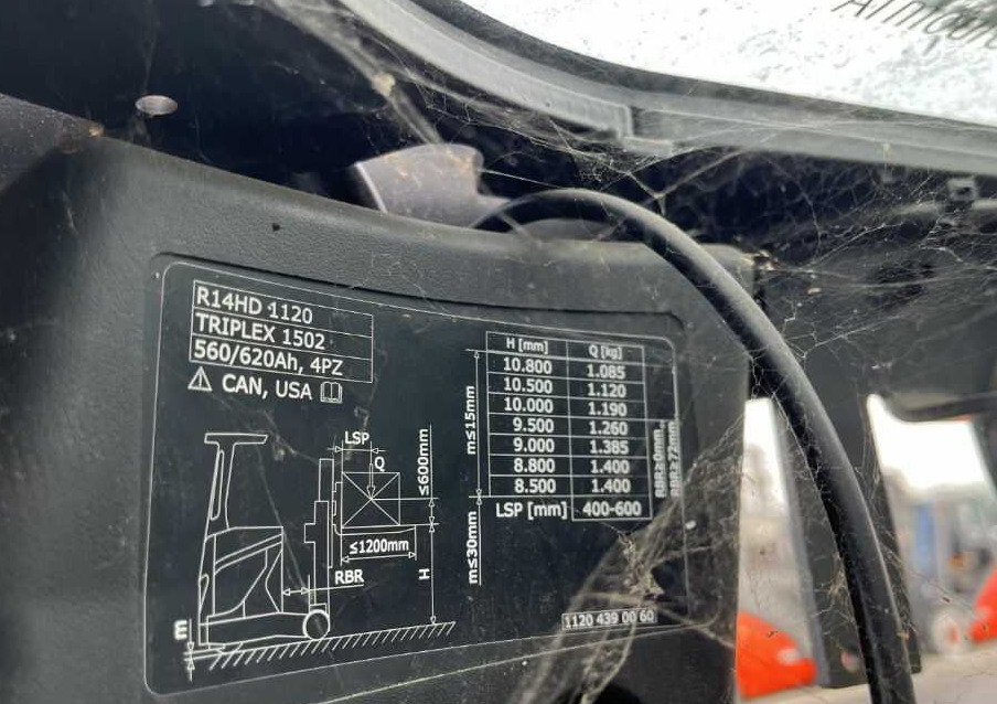 Linde R14HD-01 - Viličar s pomičnim teleskopom: slika 5 Linde R14HD-01 - Viličar s pomičnim teleskopom: slika 5