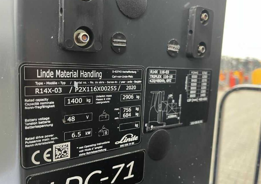 Linde R14X-03 - Viličar s pomičnim teleskopom: slika 4 Linde R14X-03 - Viličar s pomičnim teleskopom: slika 4