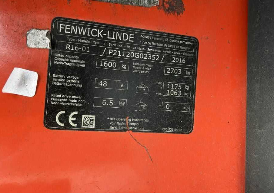 Linde R16-01 - Viličar s pomičnim teleskopom: slika 4 Linde R16-01 - Viličar s pomičnim teleskopom: slika 4