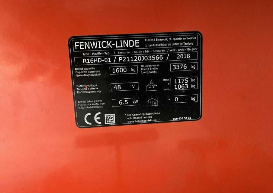 Linde R16HD-01 - Viličar s pomičnim teleskopom: slika 4 Linde R16HD-01 - Viličar s pomičnim teleskopom: slika 4
