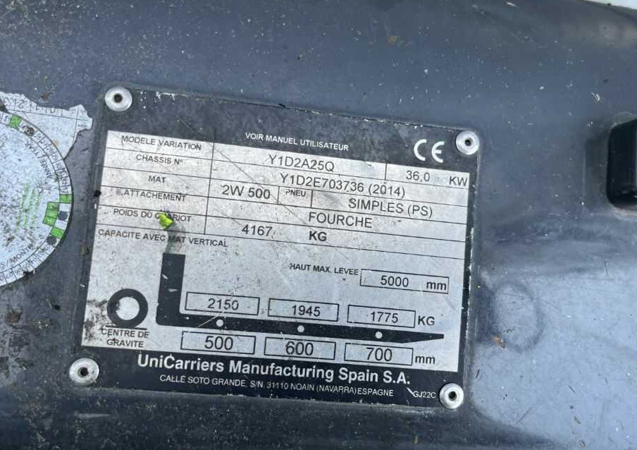 Nissan Y1D2A25Q - Diesel viličar: slika 4 Nissan Y1D2A25Q - Diesel viličar: slika 4