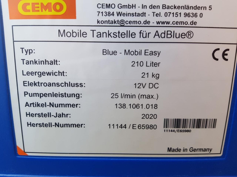 Cemo ad blue tank - Tovornjak cisterna: slika 5 Cemo ad blue tank - Tovornjak cisterna: slika 5