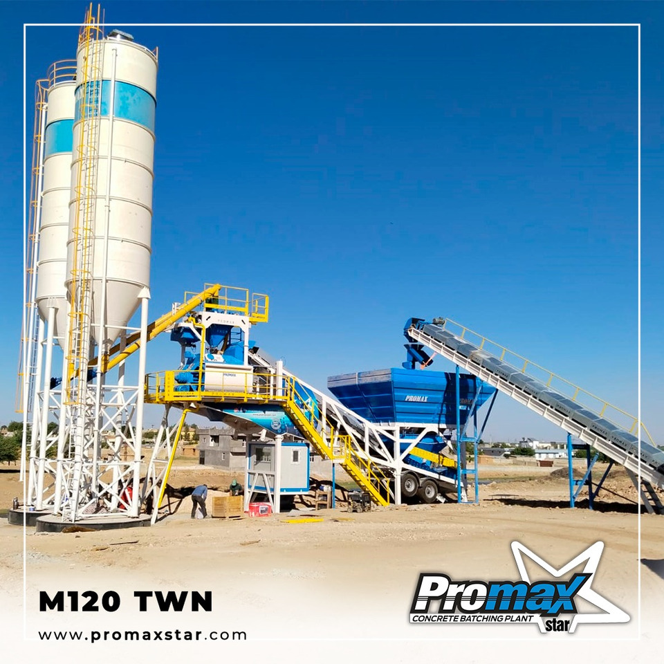Mobile Concrete Batching Plant M120-TWN (120m3/h) - Betonarna: slika 2 Mobile Concrete Batching Plant M120-TWN (120m3/h) - Betonarna: slika 2