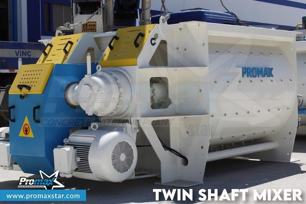 Promax 2m3 / 3m3 / 5m3 TWIN SHAFT MIXER - Mešalec za beton: slika 1 Promax 2m3 / 3m3 / 5m3 TWIN SHAFT MIXER - Mešalec za beton: slika 1