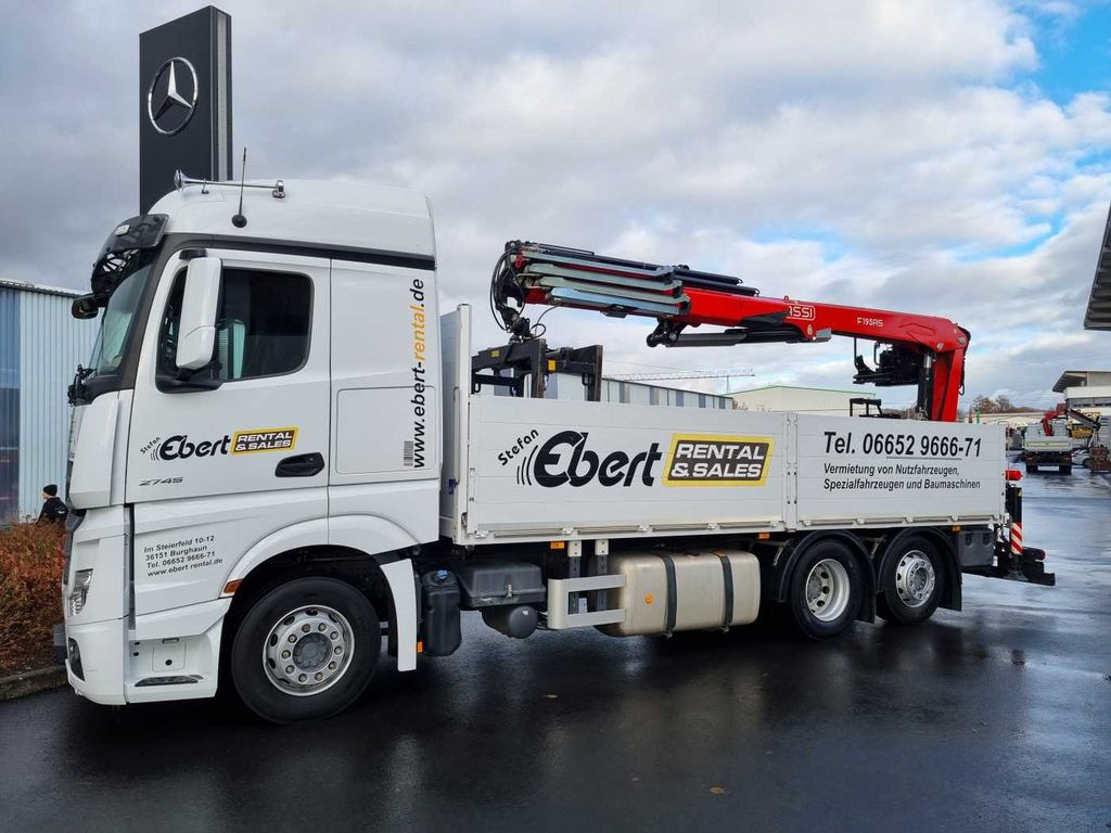 Mercedes-Benz Actros 2745 L 6x2 Baustoffpritsche+Kran Retarder - Tovornjak z dvigalom, Tovornjak s kesonom: slika 4 Mercedes-Benz Actros 2745 L 6x2 Baustoffpritsche+Kran Retarder - Tovornjak z dvigalom, Tovornjak s kesonom: slika 4