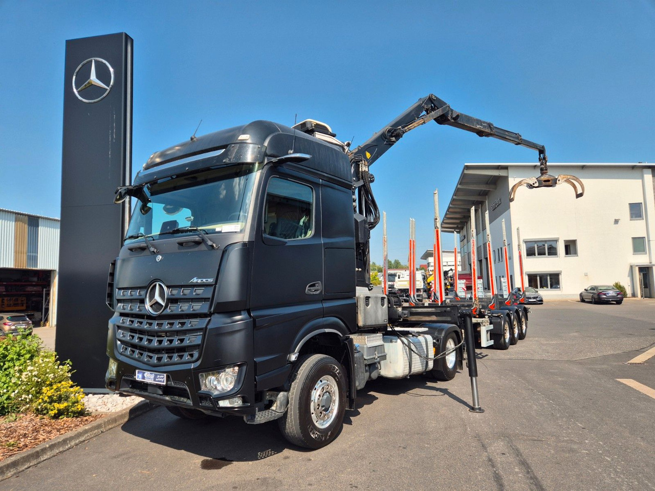 Mercedes-Benz Arocs 1853 LS 4x4 HAD Palfinger Q170Z96+Doll H3L - Tovornjak za prevoz lesa, Tovornjak z dvigalom: slika 1 Mercedes-Benz Arocs 1853 LS 4x4 HAD Palfinger Q170Z96+Doll H3L - Tovornjak za prevoz lesa, Tovornjak z dvigalom: slika 1