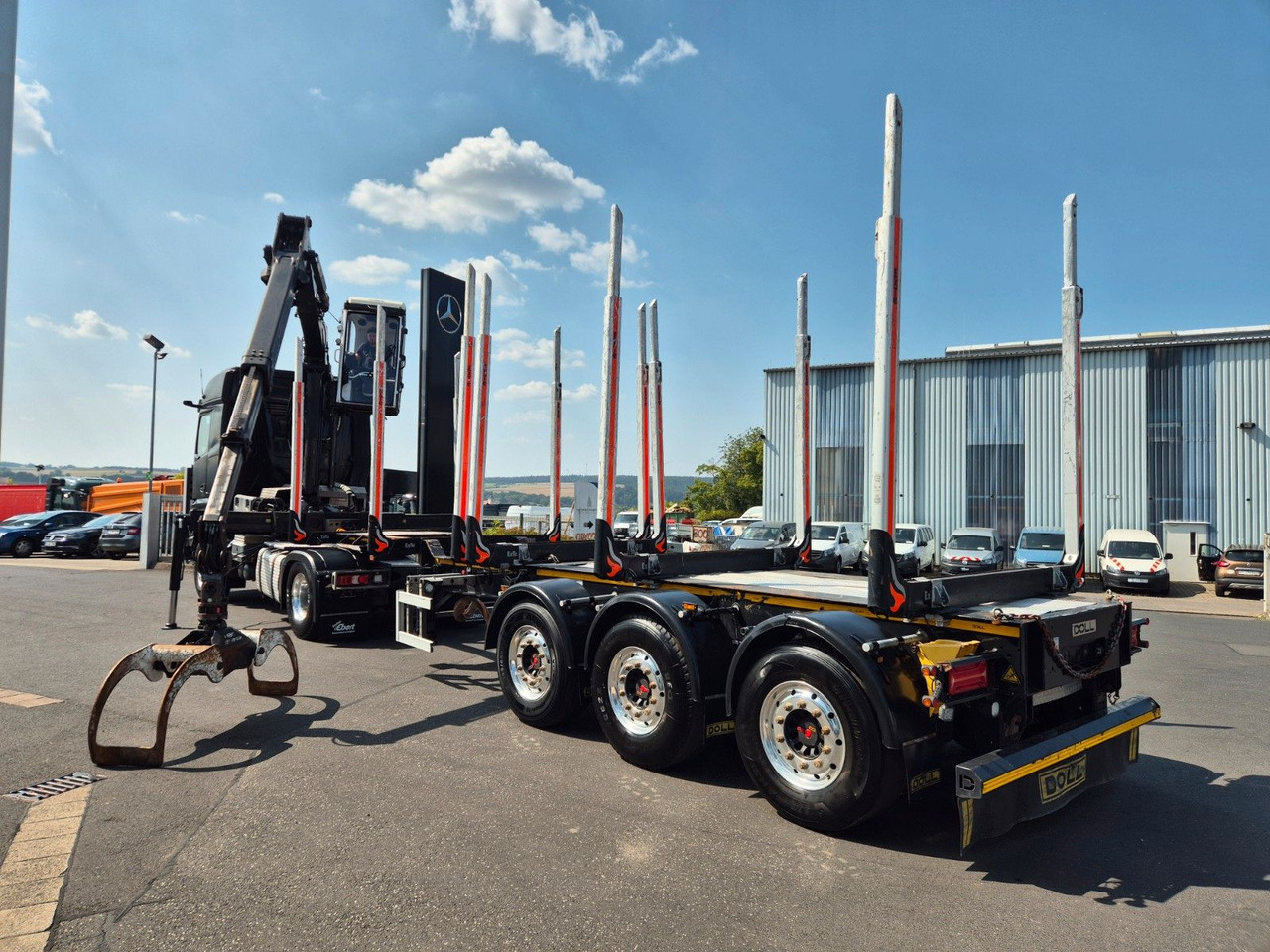 Mercedes-Benz Arocs 1853 LS 4x4 HAD Palfinger Q170Z96+Doll H3L - Tovornjak za prevoz lesa, Tovornjak z dvigalom: slika 5 Mercedes-Benz Arocs 1853 LS 4x4 HAD Palfinger Q170Z96+Doll H3L - Tovornjak za prevoz lesa, Tovornjak z dvigalom: slika 5