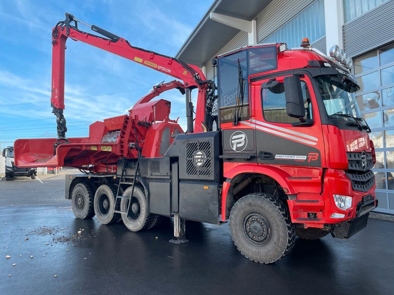 Tovornjak za prevoz lesa, Tovornjak z dvigalom Mercedes-Benz TUROX 8x8 Eschlböck Biber 92 Holzhacker / 1.512h: slika 29 Tovornjak za prevoz lesa, Tovornjak z dvigalom Mercedes-Benz TUROX 8x8 Eschlböck Biber 92 Holzhacker / 1.512h: slika 29