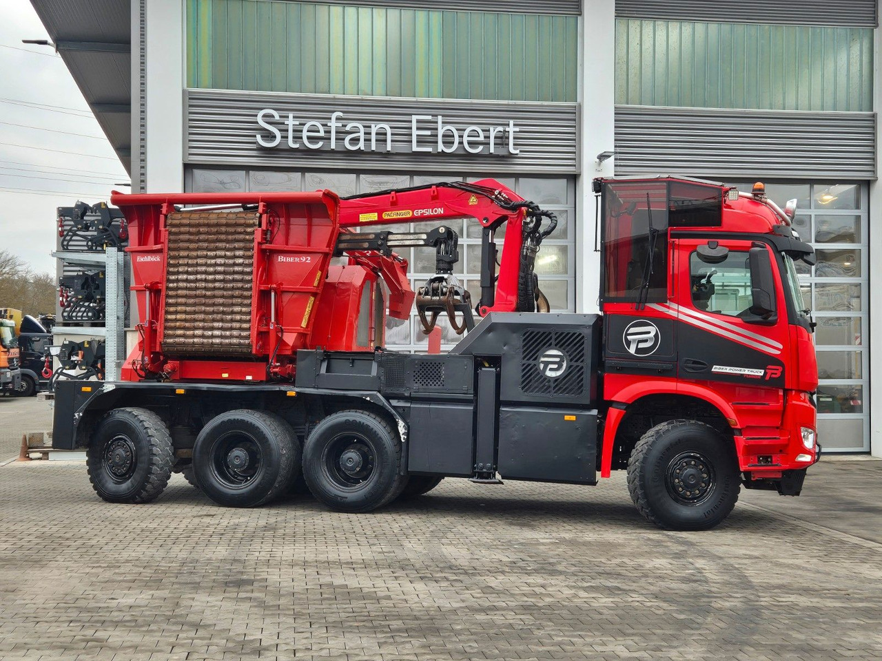 Tovornjak za prevoz lesa, Tovornjak z dvigalom Mercedes-Benz TUROX 8x8 Eschlböck Biber 92 Holzhacker / 1.512h: slika 6 Tovornjak za prevoz lesa, Tovornjak z dvigalom Mercedes-Benz TUROX 8x8 Eschlböck Biber 92 Holzhacker / 1.512h: slika 6