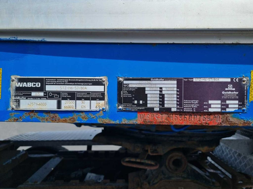 Polprikolica Goldhofer STZ-H6-57/80A Teleskop-Tieflader Waggontransport: slika 15