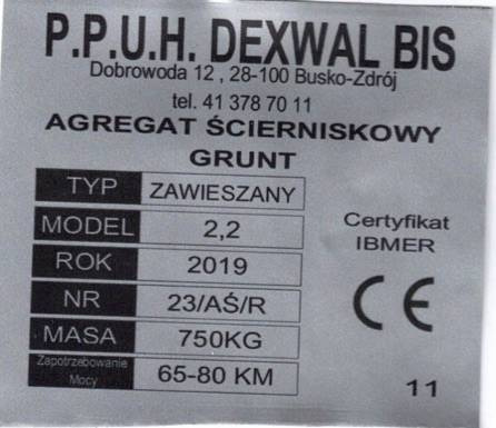 Dexwal cultivator Grunt 2,6 m - Oprema za obdelavo tal: slika 3 Dexwal cultivator Grunt 2,6 m - Oprema za obdelavo tal: slika 3