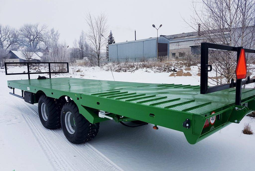 Dinapolis hydraulic bale trailer 14t, RPT-8000 - Kmetijski prikolica s ploščadjo: slika 3 Dinapolis hydraulic bale trailer 14t, RPT-8000 - Kmetijski prikolica s ploščadjo: slika 3
