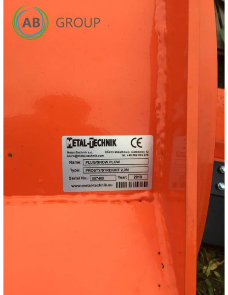 METAL-TECHNIK pług odśnieżny prosty 2m - Snežni plug za Kmetijski stroj: slika 4 METAL-TECHNIK pług odśnieżny prosty 2m - Snežni plug za Kmetijski stroj: slika 4