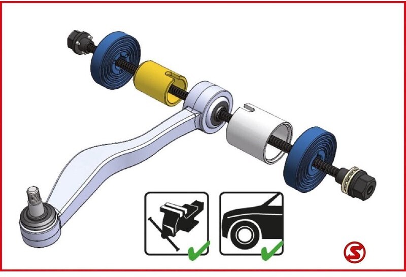 Nov Avtomobilsko orodje Diversen Druk en trekbussenset 29 dlg: slika 6 Nov Avtomobilsko orodje Diversen Druk en trekbussenset 29 dlg: slika 6