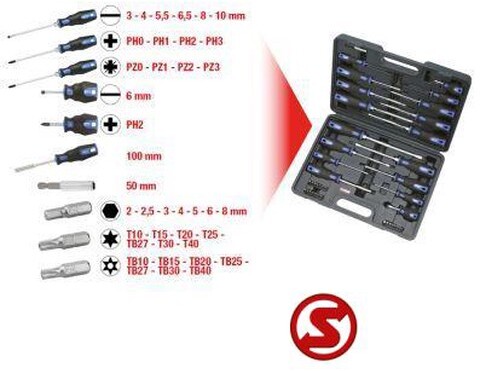 Diversen Schroevendraaier- en bitset 39dlg - Avtomobilsko orodje: slika 2 Diversen Schroevendraaier- en bitset 39dlg - Avtomobilsko orodje: slika 2