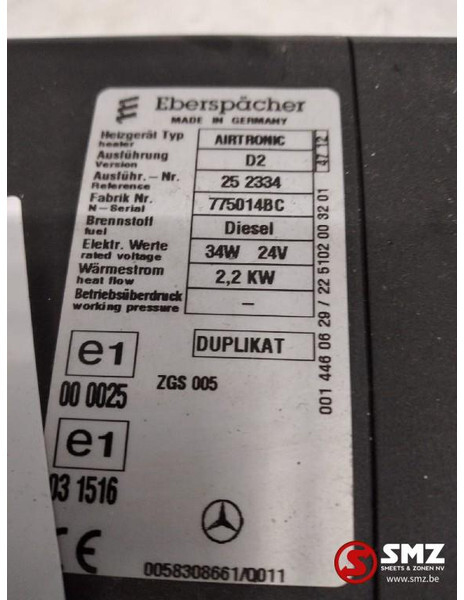 Mercedes-Benz Occ standverwarming Airtronic D2 - Ogrevanje/ Prezračevanje za Tovornjak: slika 3 Mercedes-Benz Occ standverwarming Airtronic D2 - Ogrevanje/ Prezračevanje za Tovornjak: slika 3