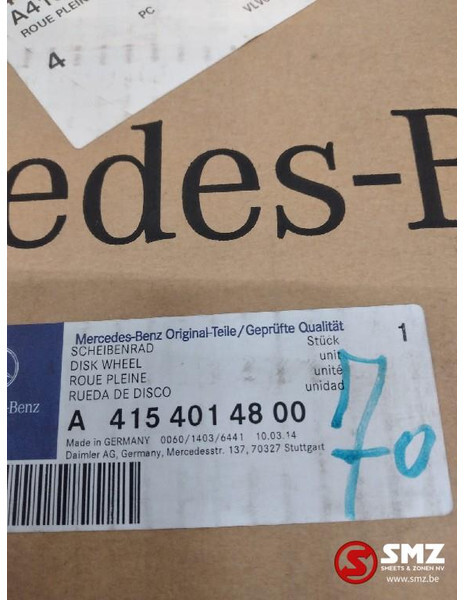 Mercedes-Benz Velg 17,5" 44x44x19cm mercedes a4154014800 - Platišče za Tovornjak: slika 3 Mercedes-Benz Velg 17,5" 44x44x19cm mercedes a4154014800 - Platišče za Tovornjak: slika 3