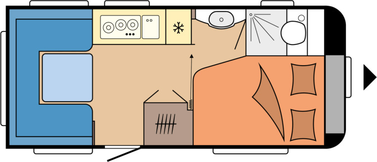 DE LUXE 460 UFe - Počitniška prikolica: slika 1 DE LUXE 460 UFe - Počitniška prikolica: slika 1