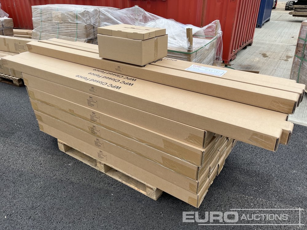 Gradbena oprema 1.8m Wide Anthracite Grey Composite Fence Panels (25 of), 2.45m Black Aluminium Posts (26 of), Complete With Assembly Kit: slika 7