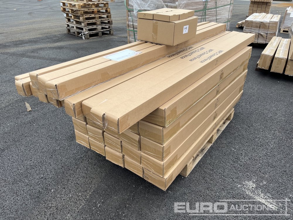 Gradbena oprema 1.8m Wide Anthracite Grey Composite Fence Panels (25 of), 2.45m Black Aluminium Posts (26 of), Complete With Assembly Kit: slika 6