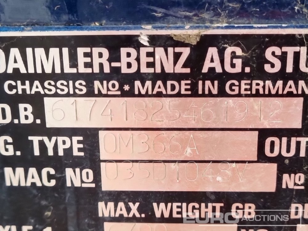 Tovornjak-šasija 1989 Mercedes 1617: slika 31