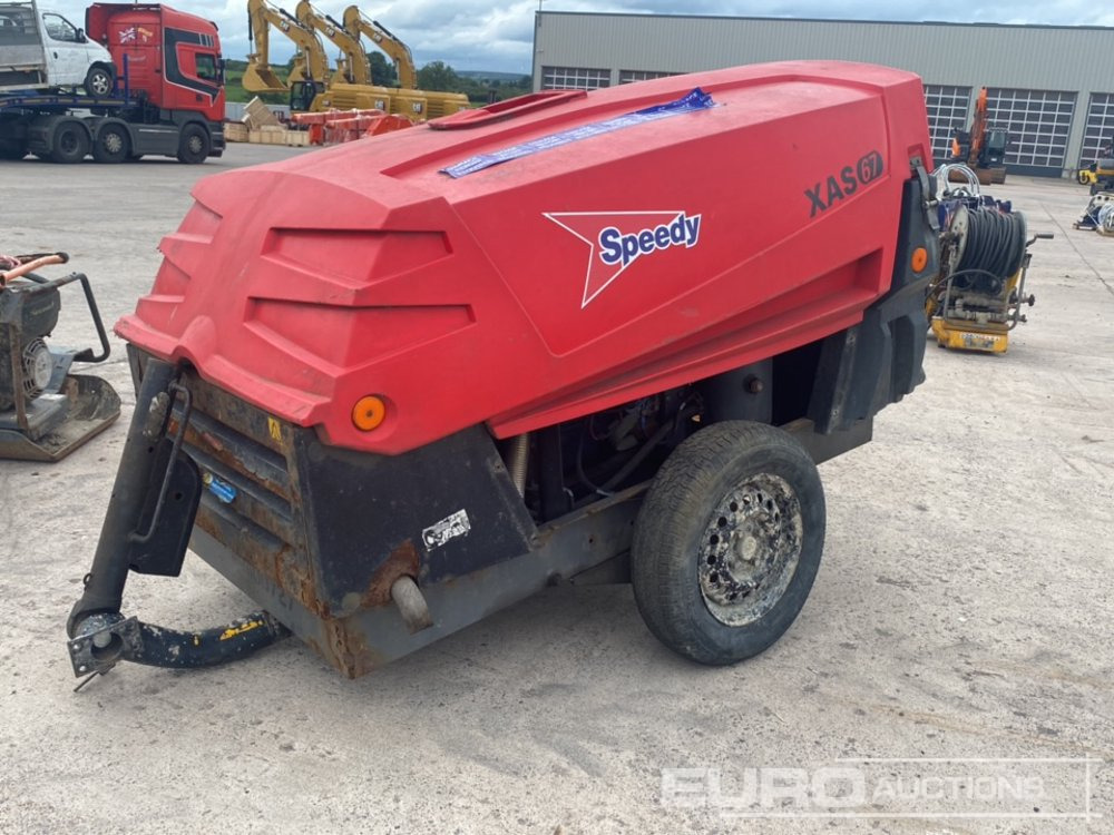 2013 Atlas Copco XAS67 130CFM Single Axle Compressor (Spares) - Zračni kompresor: slika 1 2013 Atlas Copco XAS67 130CFM Single Axle Compressor (Spares) - Zračni kompresor: slika 1