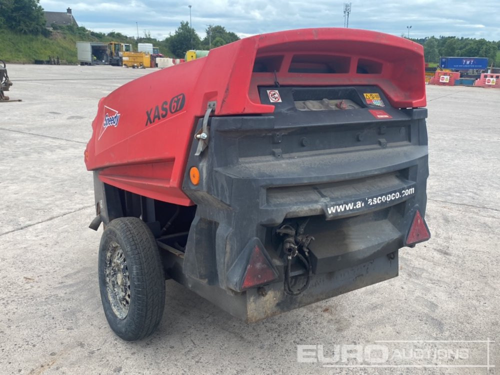 2013 Atlas Copco XAS67 130CFM Single Axle Compressor (Spares) - Zračni kompresor: slika 3 2013 Atlas Copco XAS67 130CFM Single Axle Compressor (Spares) - Zračni kompresor: slika 3