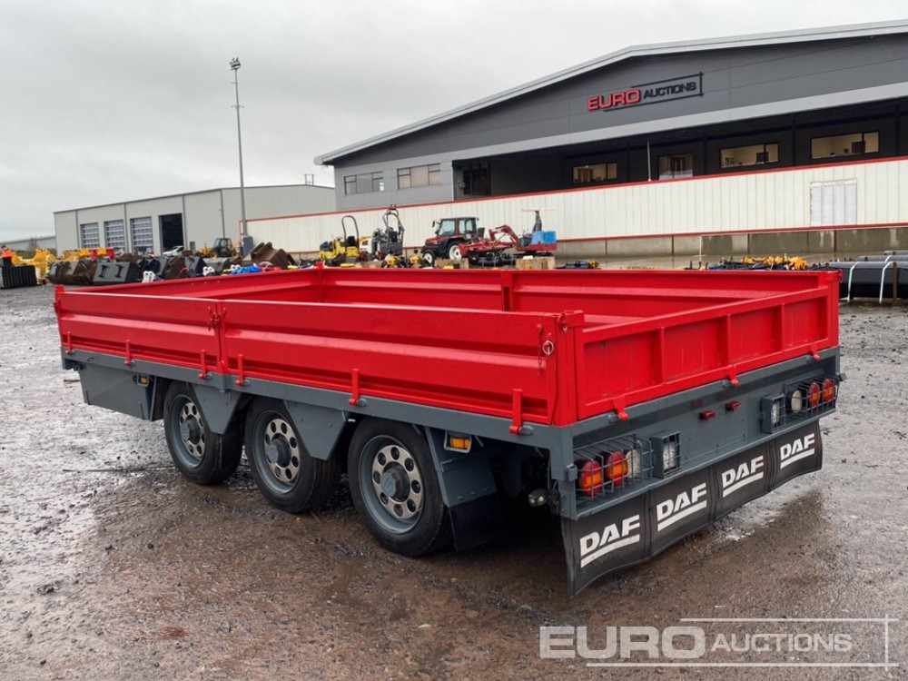 2013 Dooley 10 Ton Tri-Axle Drop Side Drag Trailer - Plato/ Tovorna prikolica: slika 2 2013 Dooley 10 Ton Tri-Axle Drop Side Drag Trailer - Plato/ Tovorna prikolica: slika 2