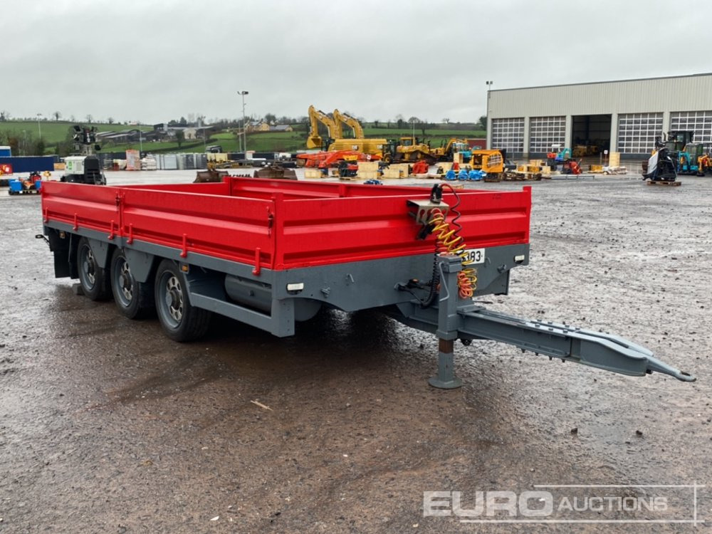 2013 Dooley 10 Ton Tri-Axle Drop Side Drag Trailer - Plato/ Tovorna prikolica: slika 4 2013 Dooley 10 Ton Tri-Axle Drop Side Drag Trailer - Plato/ Tovorna prikolica: slika 4