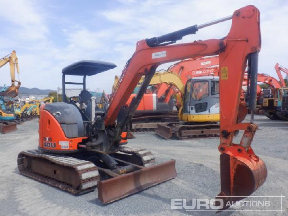 2013 Hitachi ZX40U-5A Rubber Block Pads, Blade, Offset, Bucket - Mini bager: slika 3 2013 Hitachi ZX40U-5A Rubber Block Pads, Blade, Offset, Bucket - Mini bager: slika 3