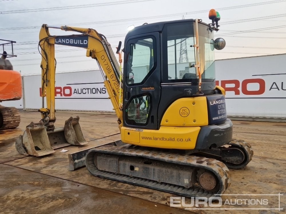 2013 Komatsu PC55MR-3 - Mini bager: slika 3 2013 Komatsu PC55MR-3 - Mini bager: slika 3