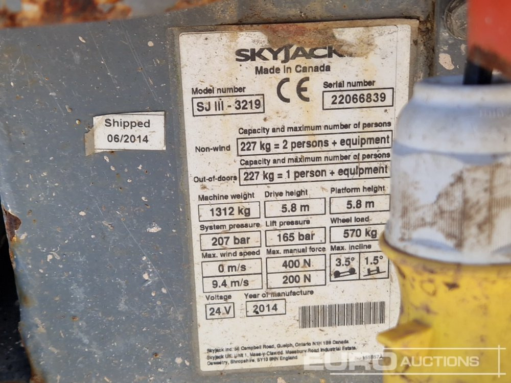 Dvižna ploščad 2014 SkyJack SJ3219: slika 24
