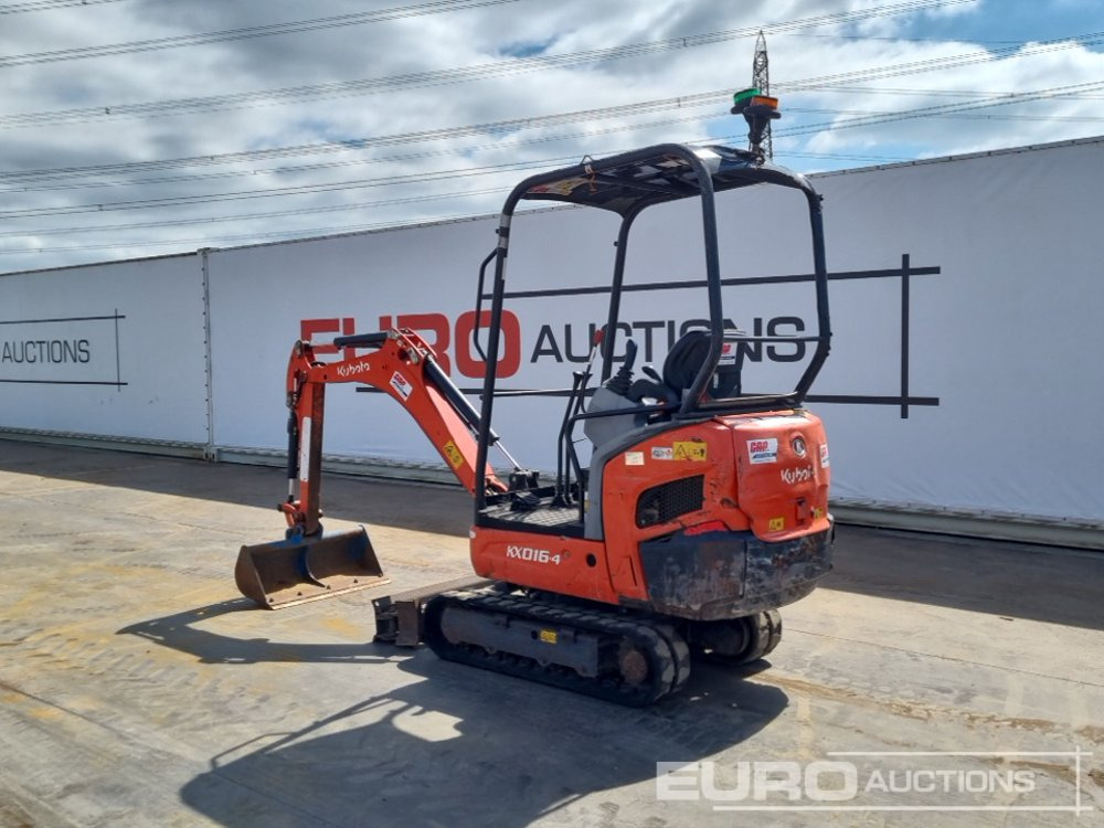 2015 Kubota KX016-4 - Mini bager: slika 3 2015 Kubota KX016-4 - Mini bager: slika 3