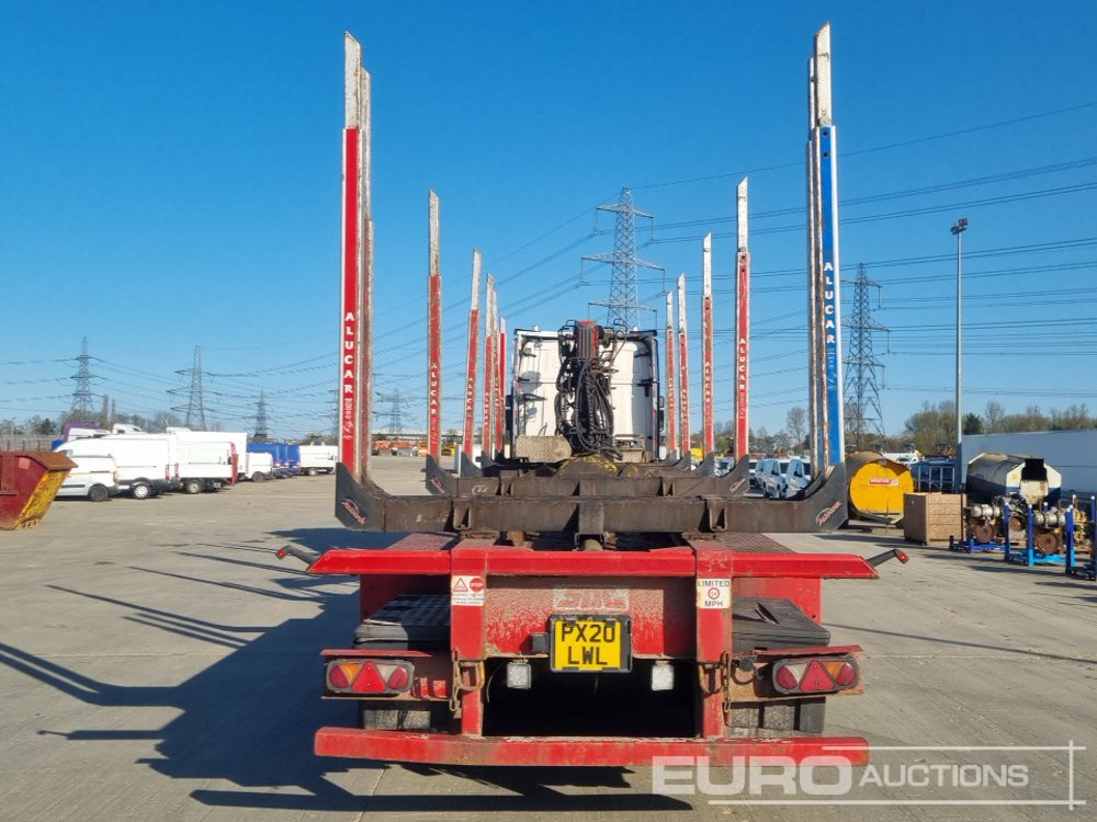 2015 SDC Trailers Tri Axle Timber Spec Shelly Trailer, Front Mounted Jonsered 1188S Hydraulic Crane, Log Grapple, Alucar Bolsters - Polprikolica za prevoz lesa: slika 4 2015 SDC Trailers Tri Axle Timber Spec Shelly Trailer, Front Mounted Jonsered 1188S Hydraulic Crane, Log Grapple, Alucar Bolsters - Polprikolica za prevoz lesa: slika 4