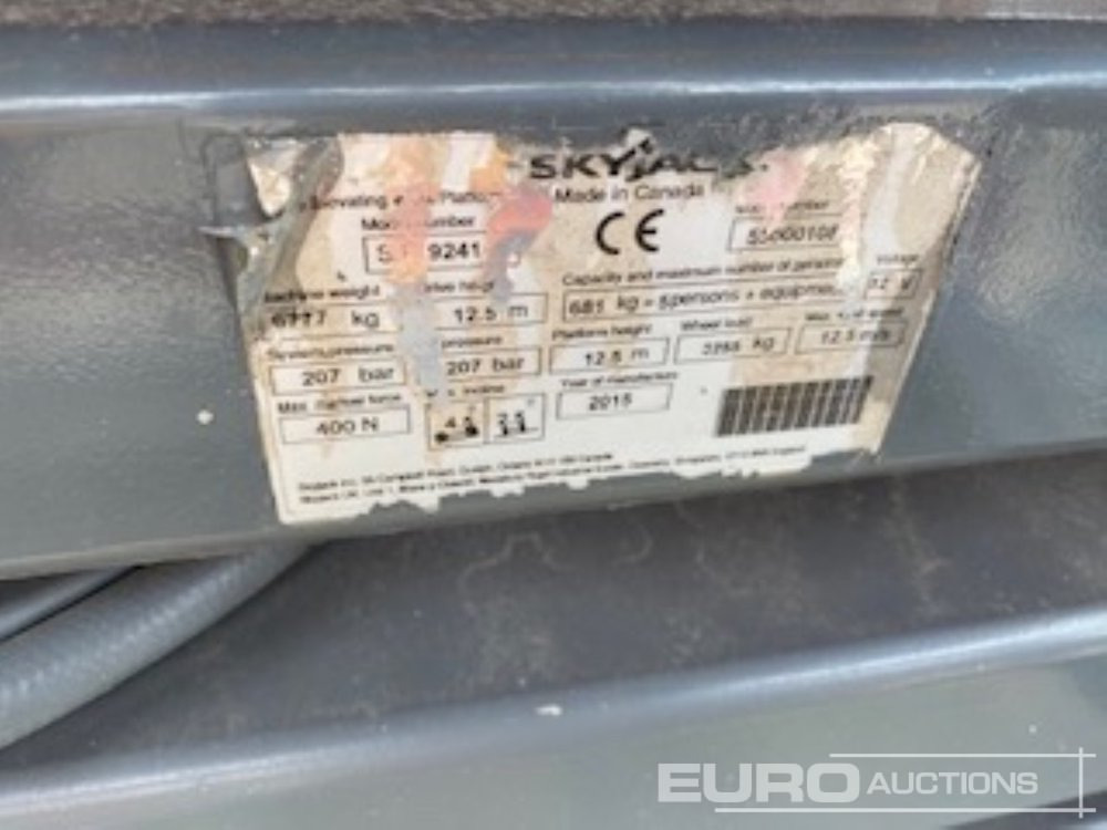 2015 SkyJack SJ9241 - Dvižna ploščad: slika 4 2015 SkyJack SJ9241 - Dvižna ploščad: slika 4