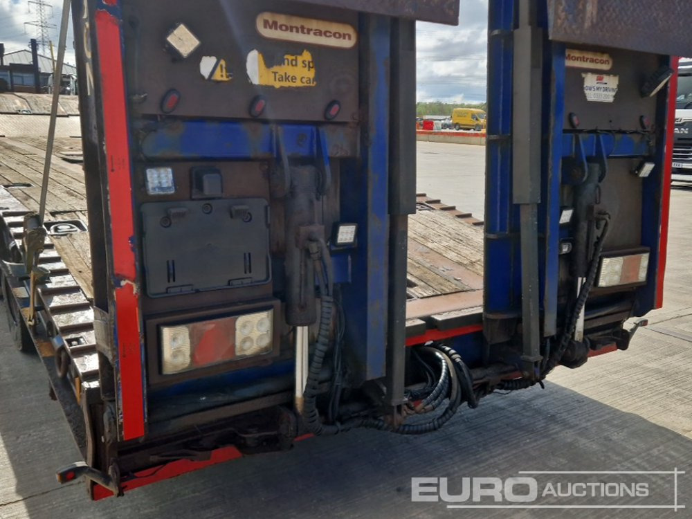 Nizko noseča polprikolica 2016 Montracon Tri Axle Step Frame Low Loader Trailer, Winch, Neck Ramps, Out Riggers, Hydraulic Flip Toe Ramps: slika 26