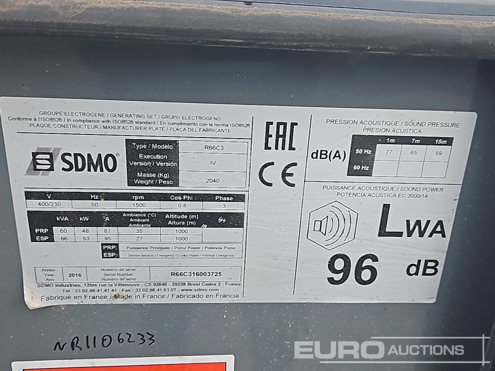 2016 SDMO R66C3 - Generator: slika 2 2016 SDMO R66C3 - Generator: slika 2
