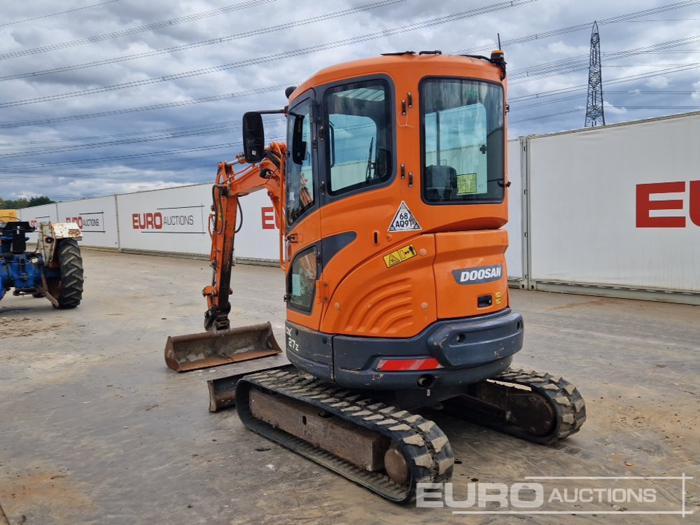 2017 Doosan DX27Z - Mini bager: slika 3 2017 Doosan DX27Z - Mini bager: slika 3