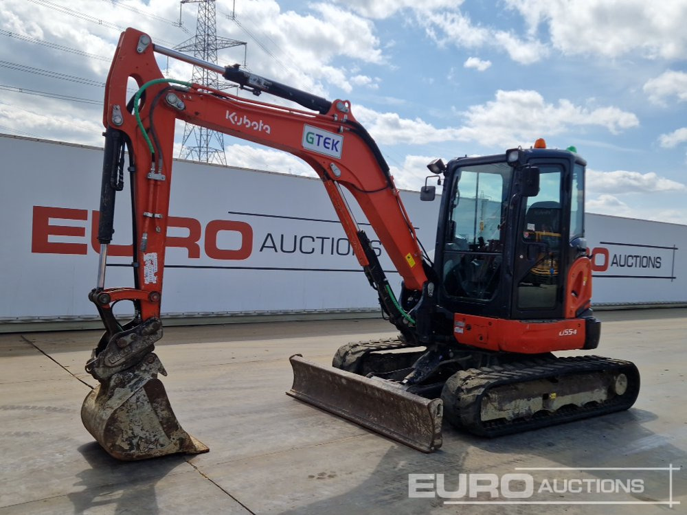 2017 Kubota U55-4 - Mini bager: slika 1 2017 Kubota U55-4 - Mini bager: slika 1