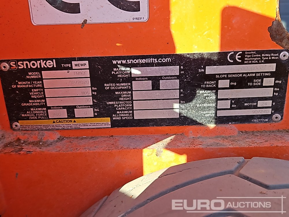Dvižna ploščad 2020 Snorkel TM16E: slika 25