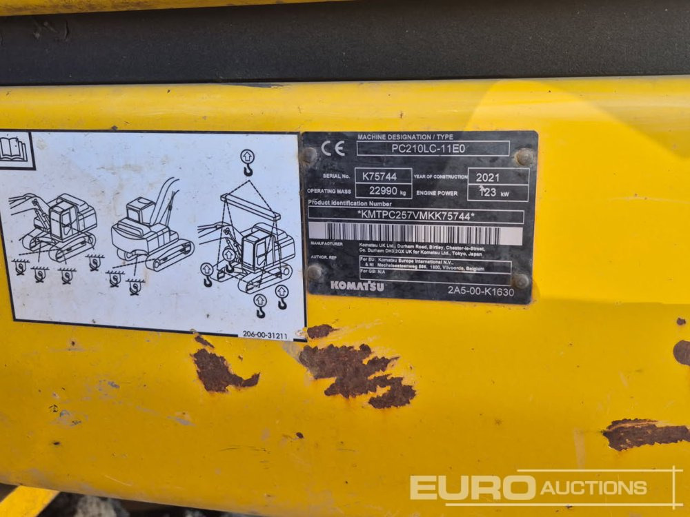 2021 Komatsu PC210LC-11E0 - Bager goseničar: slika 2 2021 Komatsu PC210LC-11E0 - Bager goseničar: slika 2