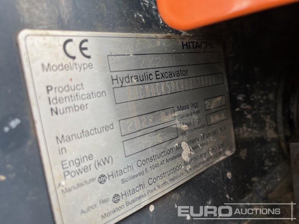 2022 Hitachi ZX26U-6 YLR - Mini bager: slika 4 2022 Hitachi ZX26U-6 YLR - Mini bager: slika 4