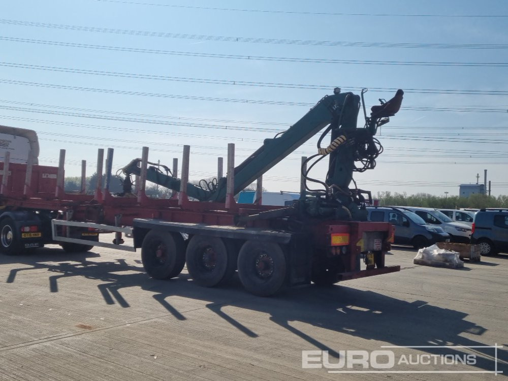 Crane Freuhauf Tri Axle Timber Trailer, Rear Mounted Crane - Polprikolica za prevoz lesa: slika 3 Crane Freuhauf Tri Axle Timber Trailer, Rear Mounted Crane - Polprikolica za prevoz lesa: slika 3