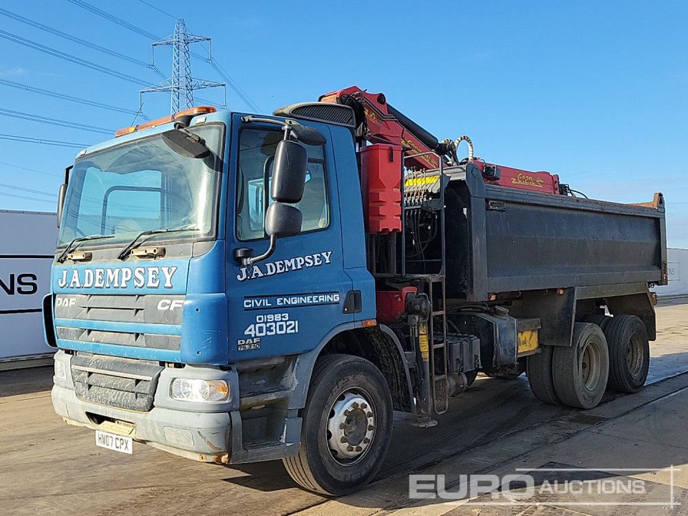 DAF CF75 310 - Tovornjak prekucnik, Tovornjak z dvigalom: slika 1 DAF CF75 310 - Tovornjak prekucnik, Tovornjak z dvigalom: slika 1