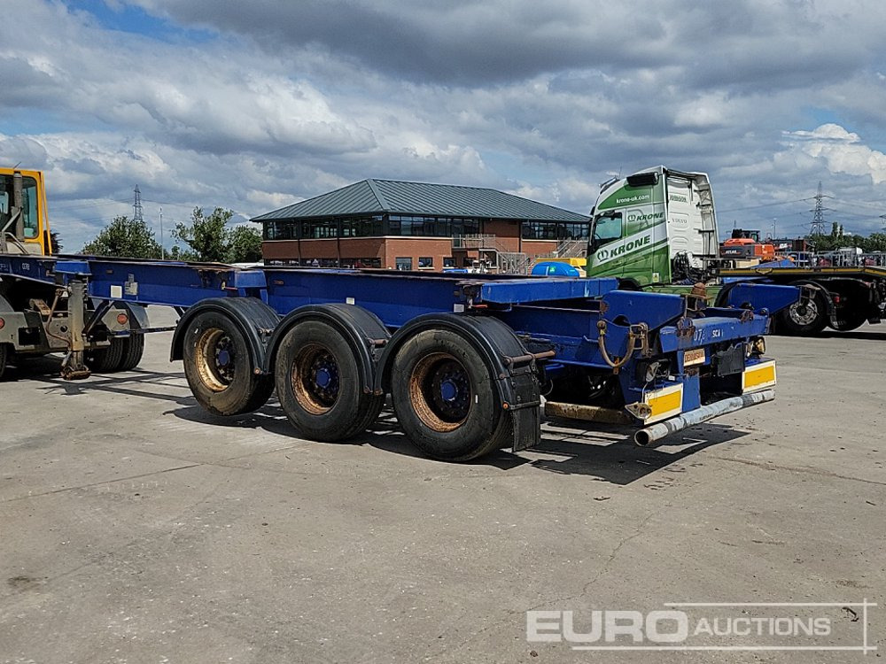 Dennison Trailers Tri Axle Skelton Trailer, Lift Axle - Polprikolica s kesonom: slika 3 Dennison Trailers Tri Axle Skelton Trailer, Lift Axle - Polprikolica s kesonom: slika 3