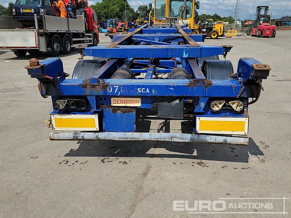 Dennison Trailers Tri Axle Skelton Trailer, Lift Axle - Polprikolica s kesonom: slika 4 Dennison Trailers Tri Axle Skelton Trailer, Lift Axle - Polprikolica s kesonom: slika 4