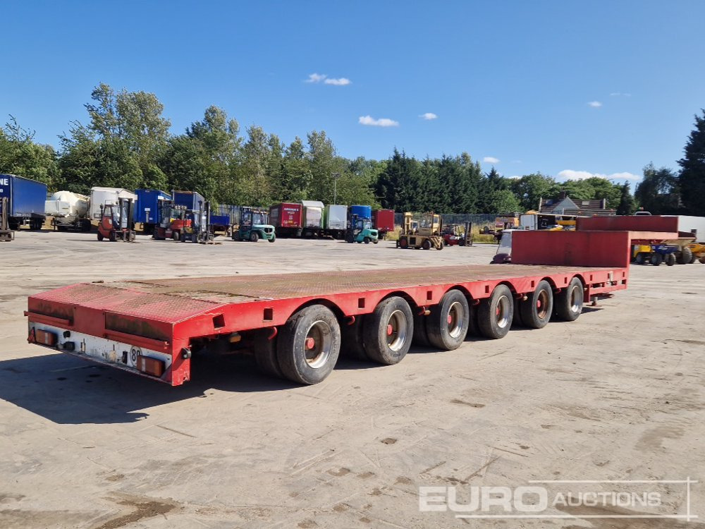 ES-GE 6 Axle Step Frame Extendable Low Loader Trailer, 4 Axle Steer, Air Brakes, Auto Lube - Nizko noseča polprikolica: slika 5 ES-GE 6 Axle Step Frame Extendable Low Loader Trailer, 4 Axle Steer, Air Brakes, Auto Lube - Nizko noseča polprikolica: slika 5