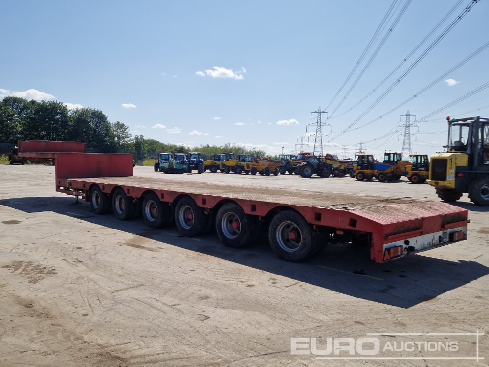 ES-GE 6 Axle Step Frame Extendable Low Loader Trailer, 4 Axle Steer, Air Brakes, Auto Lube - Nizko noseča polprikolica: slika 3 ES-GE 6 Axle Step Frame Extendable Low Loader Trailer, 4 Axle Steer, Air Brakes, Auto Lube - Nizko noseča polprikolica: slika 3