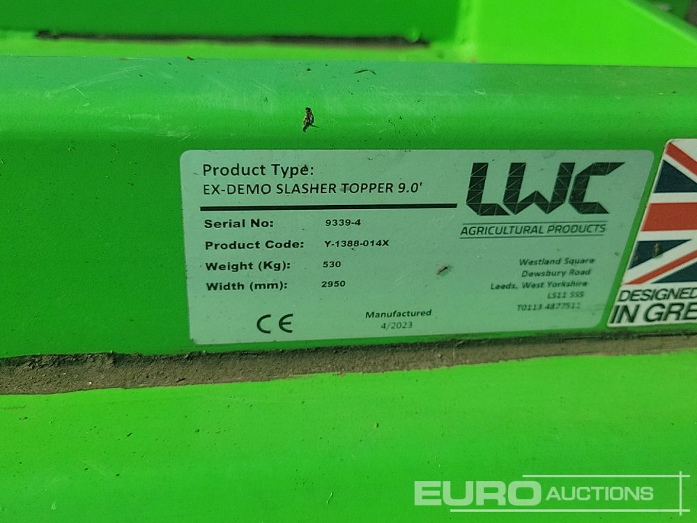 Kmetijski stroj 2023 LWC PTO Driven Topper to suit 3 Point Linkage: slika 15