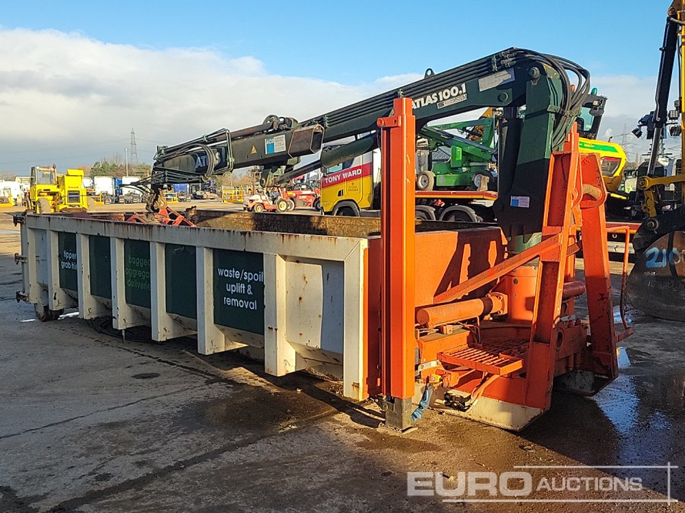 Roro Skip Body, Atlas 100.1 Crane, Clamshell Bucket - Abrol kontejner: slika 3 Roro Skip Body, Atlas 100.1 Crane, Clamshell Bucket - Abrol kontejner: slika 3
